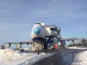Отель-самолет в Стокгольме.
